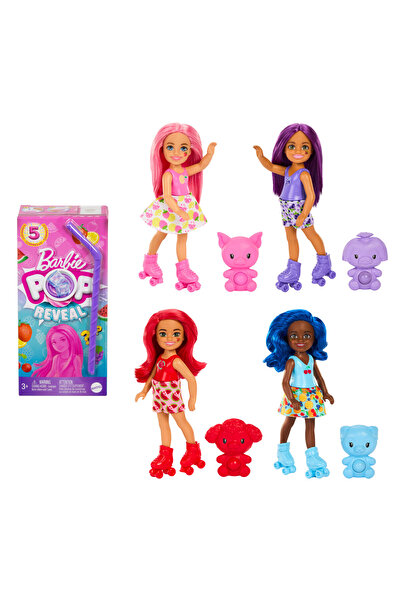 Barbie Pop Reveal Chelsea Small Doll, Fruit Series with 5 Surprises Including...
