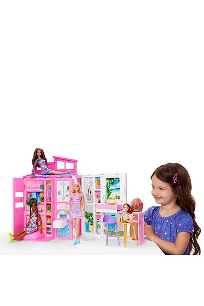 Barbie منزل مع دمية HRJ77