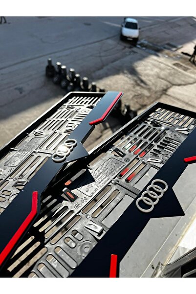 BMASTORE06 AUDİ Logolu Pleksi Plakalık 2 Adet 1 Takım