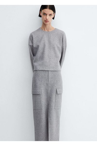 MANGO Woman Sweatshirt mit Rundhalsausschnitt
