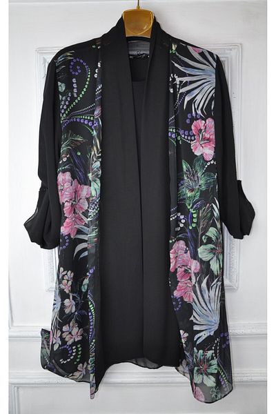 elma abone Rochie de seara din sifon marime plus - Bluza cu interior si exterior