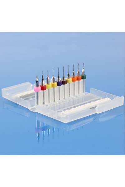 EmAyCenter 10 Parça 0.1 mm - 1.0 mm Tungsten Karbür Delme PCB Matkap Ucu