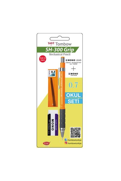 Tombow Sh-300 Grip Set Versatil Kalem 0.7 Neon Turuncu