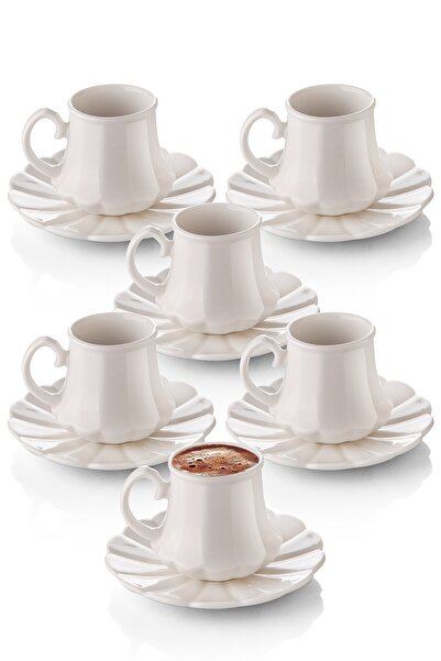 Queen’s Kitchen Σετ καφέ 6 ατόμων Bone China Luxury