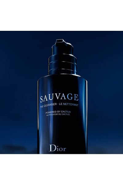 Dior Sauvage The Cleanser - Face Cleanser for Men Black Charcoal and Cactus 125 ml