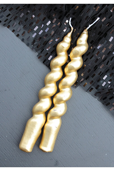 SANAT SEPET İŞLERİ Sedefli İtalyan Burgu Şamdan Mum