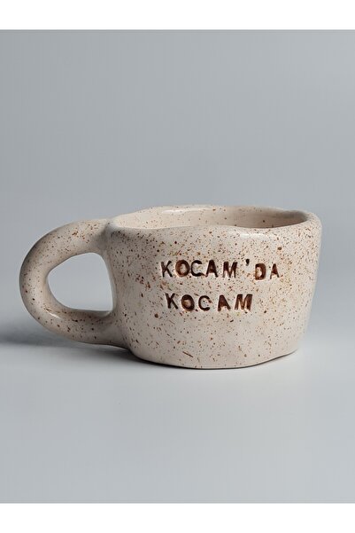 dasartandceramic Kocamda Kocam Mottolu Seramik Kahve Fincanı