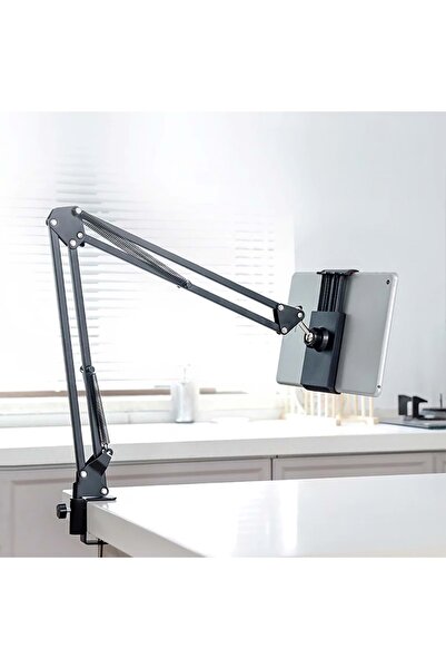 HyMark Esnek Metal Uzun Kollu Telefon Tablet Tutucu Teleskopik 360 Derece Har...