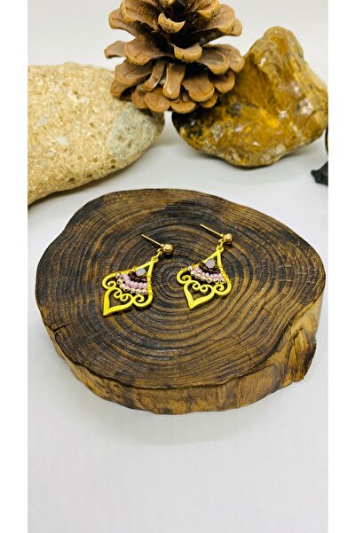 Porsuk Alternatif تصميم يدوي أقراط نسائية من خرز شبكة الأرز