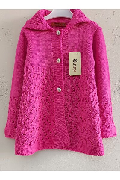 SİNAY TRİKO Girl's Knitwear Buttoned Front Cardigan