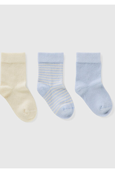 United Colors of Benetton Bebek Açık Sarı Mix Tamamı Desenli Bilekleri Fırfır...