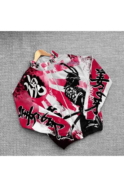 passense Colorful Unisex Digital Printed Parachute Windbreaker