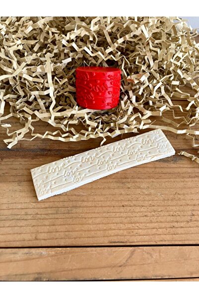 Volala Love Yazılı Seramik / Polimer Kil Desen Oklavası