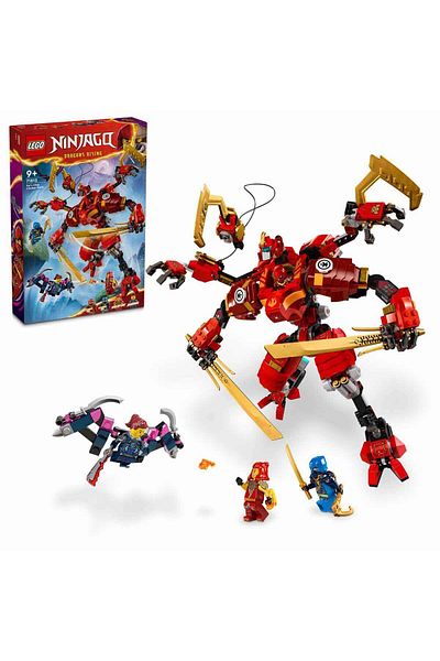 LEGO Kai's Ninja Climbing Robot 71812 - 4 Ninja Minif for Kids Ages 9 and Up