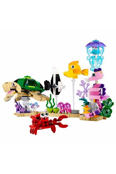 LEGO Creator Sea Animals 31158 - Fish, Turtle and Crab for Kids Ages 8 and Up