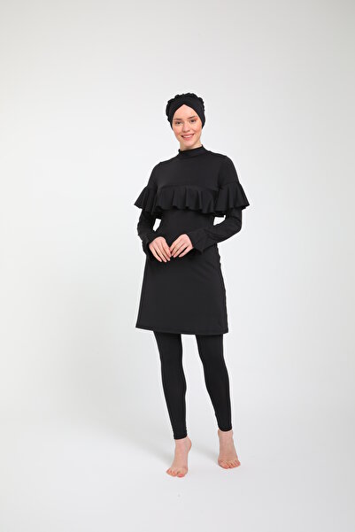 Chelly Μαγιό Hijab με μασίφ βολάν μανίκι