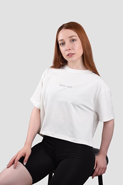 BlankaVesto بلانكا فيستو للنساء - 100% قطن إكرو أبيض كبير الحجم