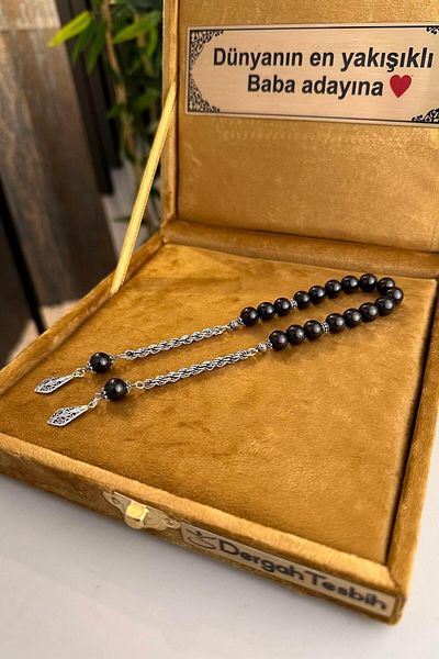 dergah tesbih Zaza Rosary - Silver Tassel Oltu