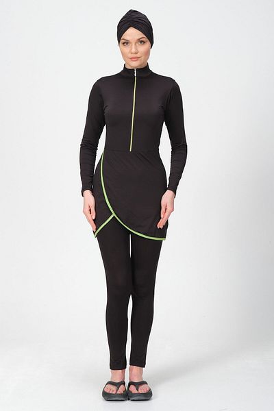ALFASA Double-breasted Skirted Hijab Swimsuit