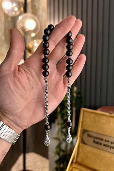 dergah tesbih Zaza Rosary - Silver Tassel Oltu