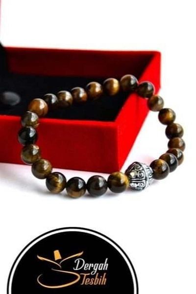 dergah tesbih Tiger Eye Stone Bracelet
