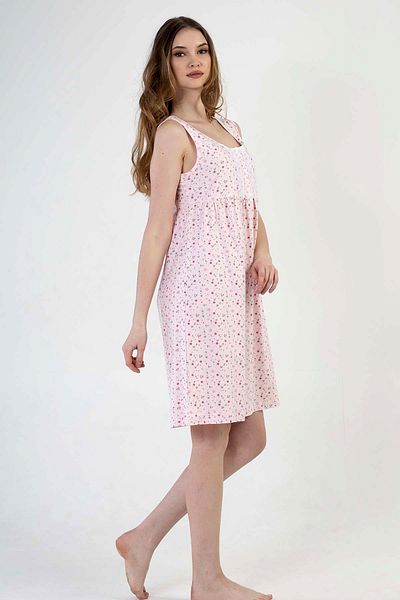 VİENETTA Women's Zero Sleeve Pink Nightgown C2T7N1161