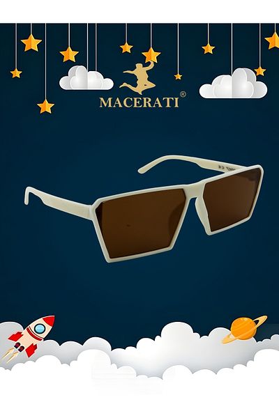MACERATİ 0-10 Years Dark Blue UV400 Filtered Children's Sunglasses