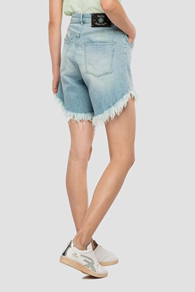 Replay Tary Yüksek Bel Jean Şort 30 / Mavi