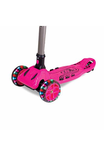 Cool Wheels 3+ Age Illuminated White Maxi Scooter - 3 Wheels, Pink