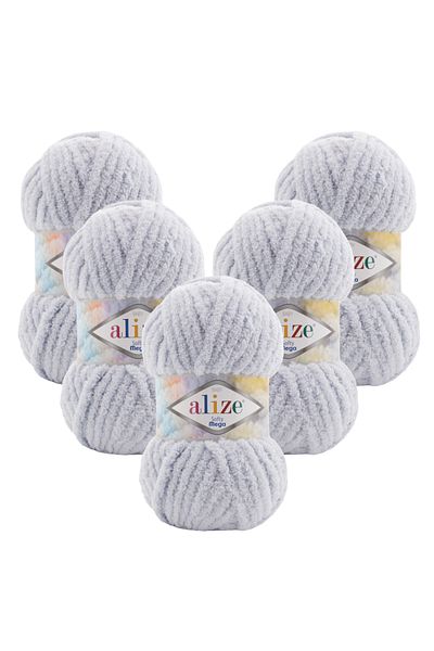 Alize Softy Mega 5 Pack 416 Ανοιχτό Γκρι Πλεκτό Νήμα
