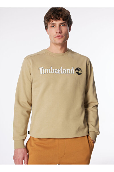 Timberland Ανδρικό μπεζ φούτερ με λαιμόκοψη - Tb0a5ujydh41_crew Neck
