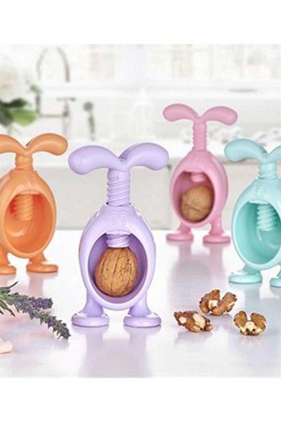 ÇELİK GRUP CUTE RABBIT DESIGNED SCREW-PROOF WALNUT BREAKER (WILL BE SHIPPED FROM COLOR STOCK CASE)