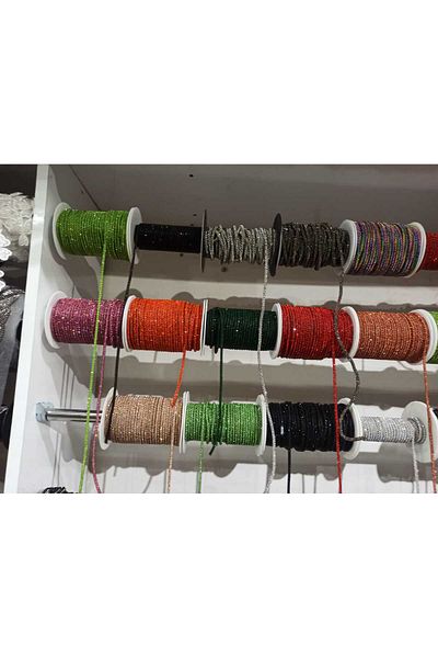 ESRA ŞELEM All Colors Full Rhinestoned Cord Strip Rope Decorative Rhinestoned Rope Accessory