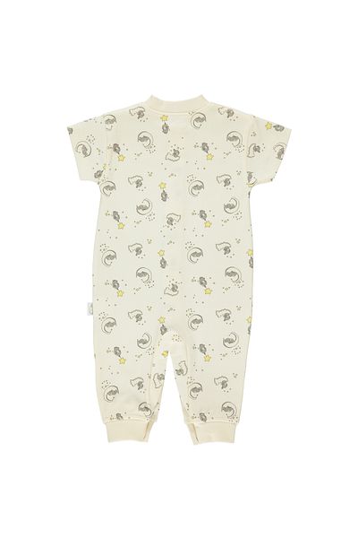 Bebetto INTERLOK SHORT SLEEVE BOOTIESS JUMPSUIT (SLEEPY CUTE) T 3543
