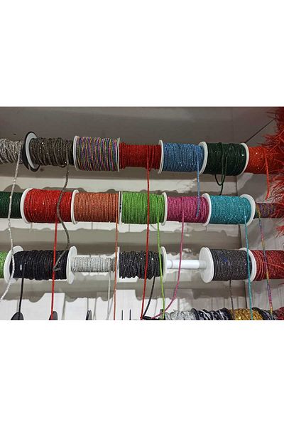 ESRA ŞELEM All Colors Full Rhinestoned Cord Strip Rope Decorative Rhinestoned Rope Accessory