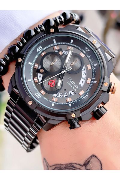Ferrucci FERRUCCİ FUNCTION STEEL MEN'S WRISTWATCH + BRACELET WITH GIFT