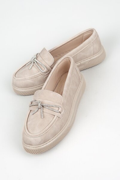Adım Adım Women's Beige Loafer Shoes