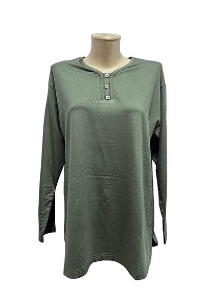 Rüya Anne Penye Bluz Uzun Kollu V Yaka