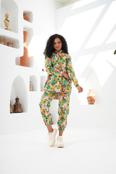 MİA NOURA Cămașă cu model gabardine