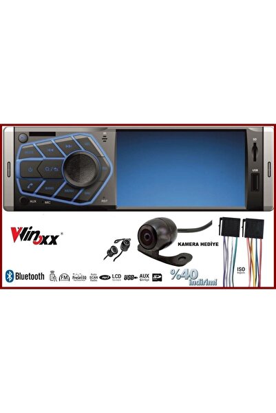 WİNOXX Ekranlı Multicolour Oto Teyp Bluetooth/usb/sd