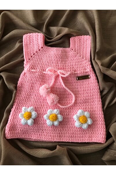 SİHİRLİ ELLER Bebek El Örgüsü Elbise