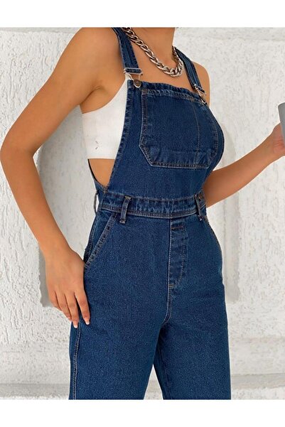 Ben Özgürüm K.Mavi Mom Jean Salopet