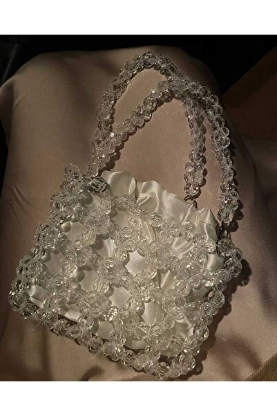 BEYBACO KRİSTAL ÇANTA - KRİSTAL BONCUK ÇANTA - KRİSTAL EL ÇANTASI - KRSİTAL ABİYE ÇANTA