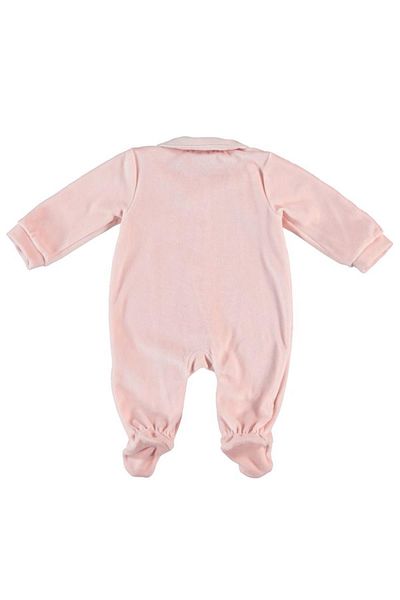 Dear Enika MonaRoza Baby Girl Pink Baby Jumpsuit with Shoulder Detail 7578
