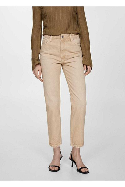 MANGO Woman Ψηλόμεση μαμά Jean