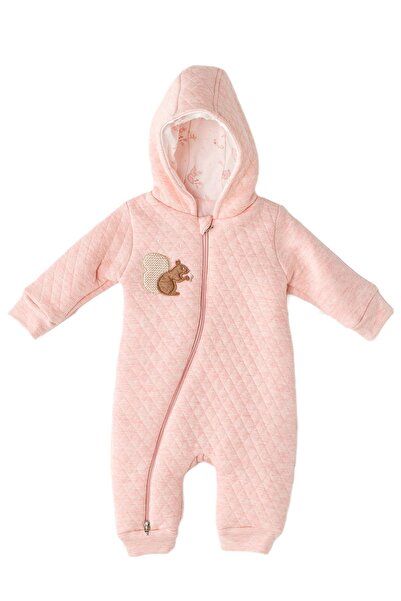 andywawa Kız Bebek Sincap Kabatmalı Pembe Kozmonot Tulum Ac23324