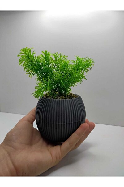 Trend KenT Iarbă verde în mini ghiveci Garnitură de plante artificiale cu muș...