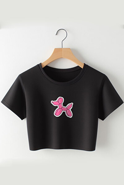 Vordevia Pas od balona Štampano Oversize kroj okrugla kragna Skraćeni kroj