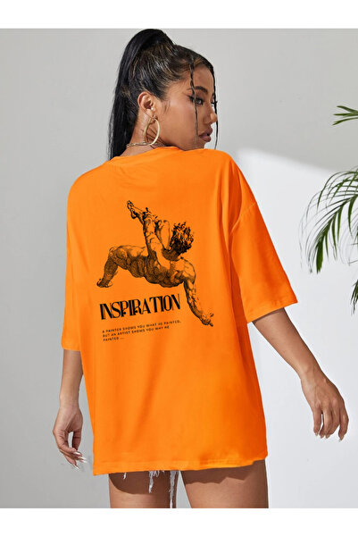 offsidesign Унісекс Oversize футболка Inspiration Дизайн Футболка з принтом на спині Короткий рукав Літня футболка