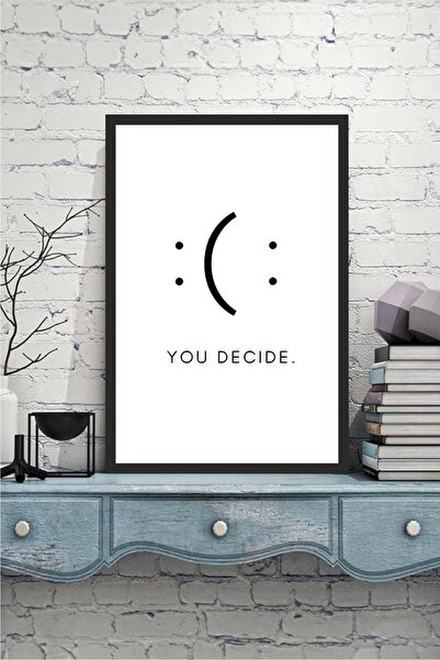 Cadran motto yazılı çerçeve görünümlü mdf tablo